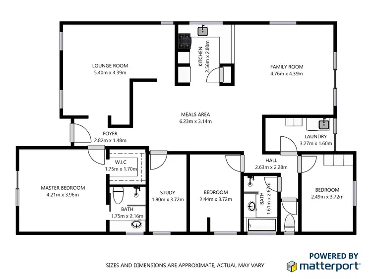 Floorplan of Homely house listing, 12 Roe Place, Beechboro WA 6063