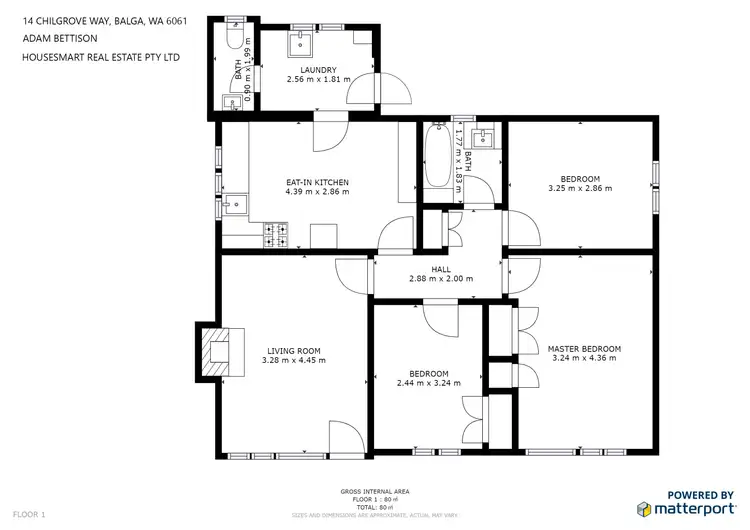 Floorplan of Homely house listing, 14 Chilgrove Way, Balga WA 6061