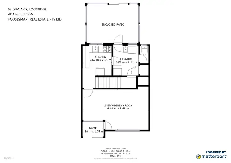 Floorplan of Homely house listing, 58 Diana Crescent, Lockridge WA 6054
