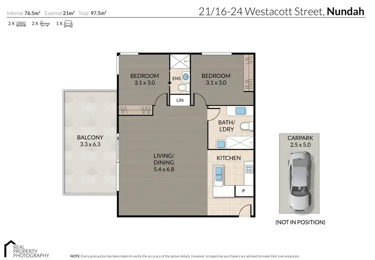 Floorplan of Homely unit listing, 21/24 Westacott Street, Nundah QLD 4012