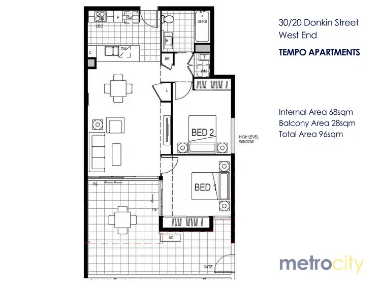 Floorplan of Homely apartment listing, 30/20 Donkin Street, West End QLD 4101