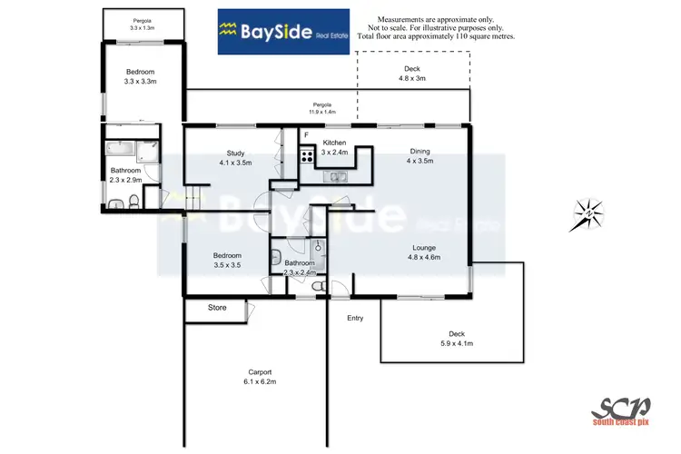 Floorplan of Homely house listing, 12 Burrawang Crescent, Sunshine Bay NSW 2536
