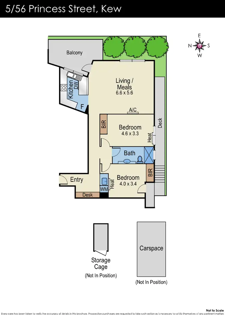 Floorplan of Homely apartment listing, 5/56 Princess Street, Kew VIC 3101