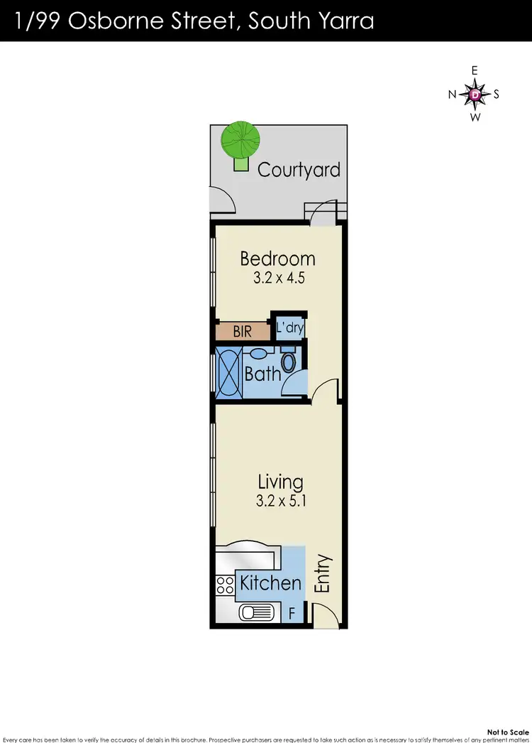 Floorplan of Homely apartment listing, 1/99 Osborne Street, South Yarra VIC 3141