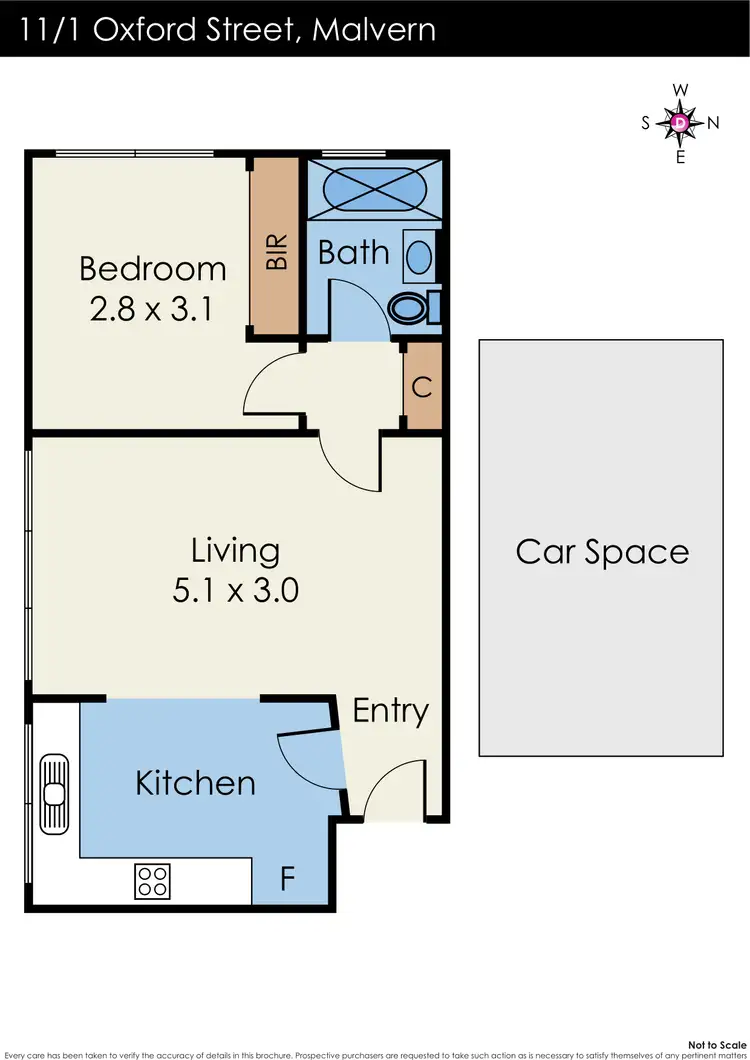 Floorplan of Homely apartment listing, 11/1 Oxford Street, Malvern VIC 3144