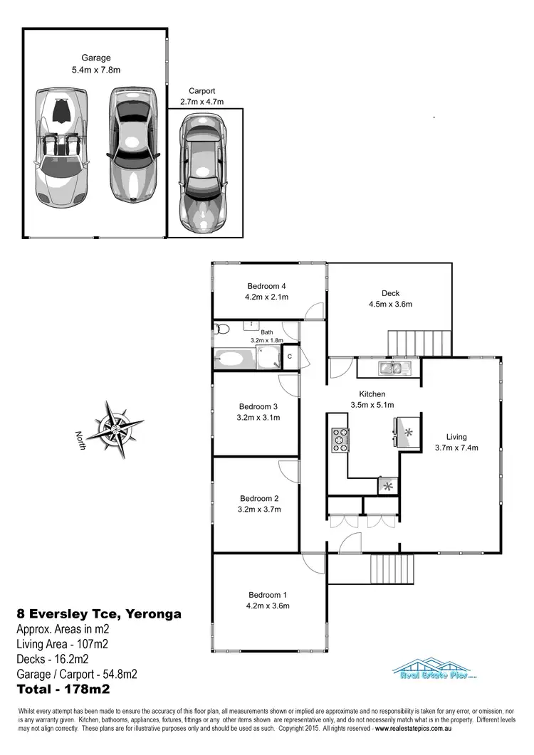 Floorplan of Homely house listing, 8 Eversley Terrace, Yeronga QLD 4104
