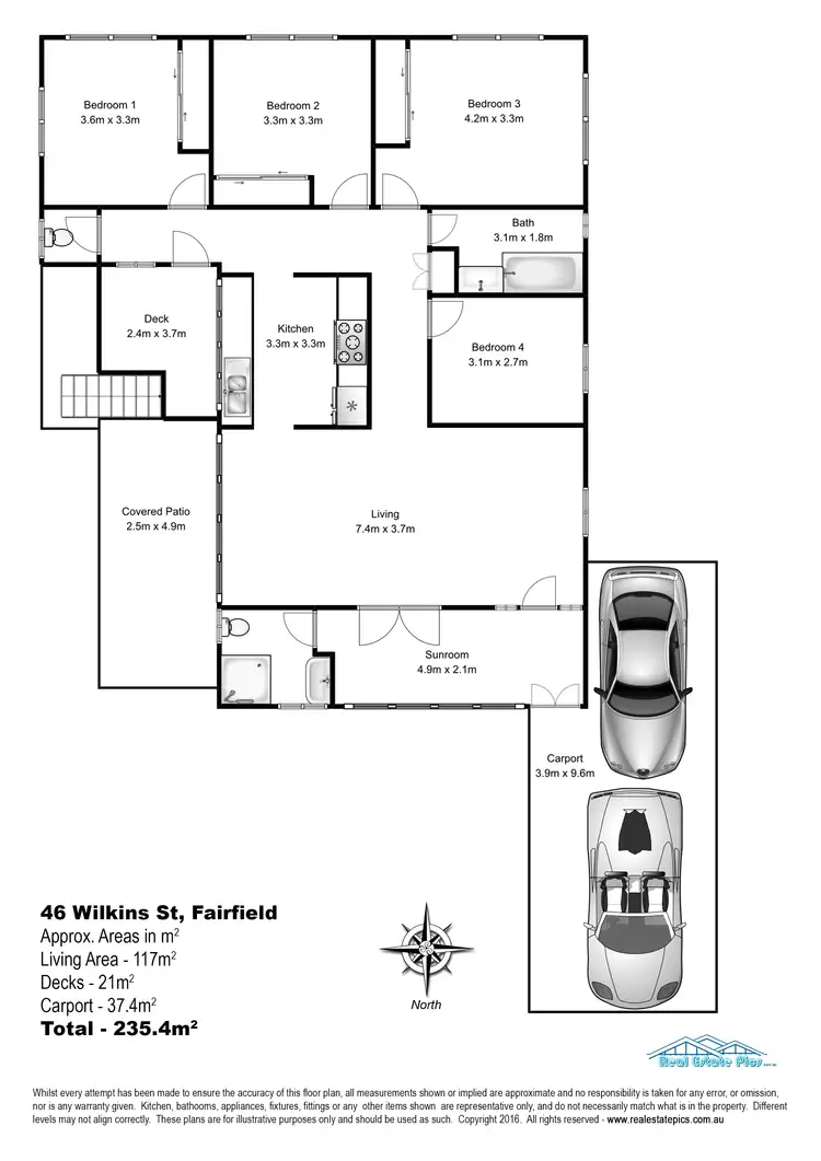 Floorplan of Homely house listing, 46 Wilkins Street West, Fairfield QLD 4103