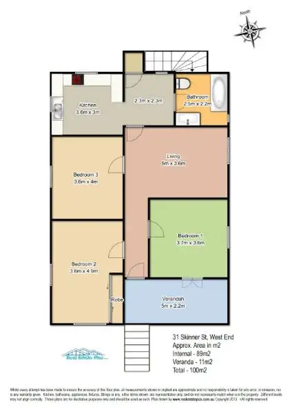 Floorplan of Homely house listing, 31 Skinner St, West End QLD 4101