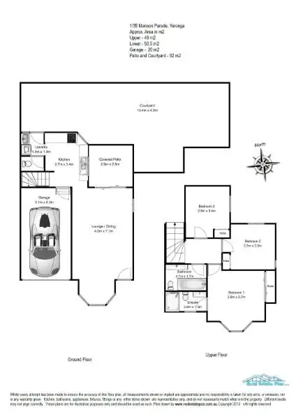 Floorplan of Homely townhouse listing, 1/35 Manson Pde, Yeronga QLD 4104