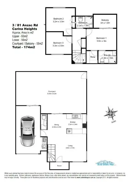 Floorplan of Homely unit listing, 3/81 Anzac Road, Carina Heights QLD 4152
