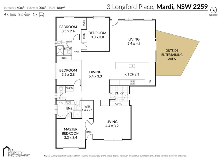Floorplan of Homely house listing, 3 Longford Place, Mardi NSW 2259