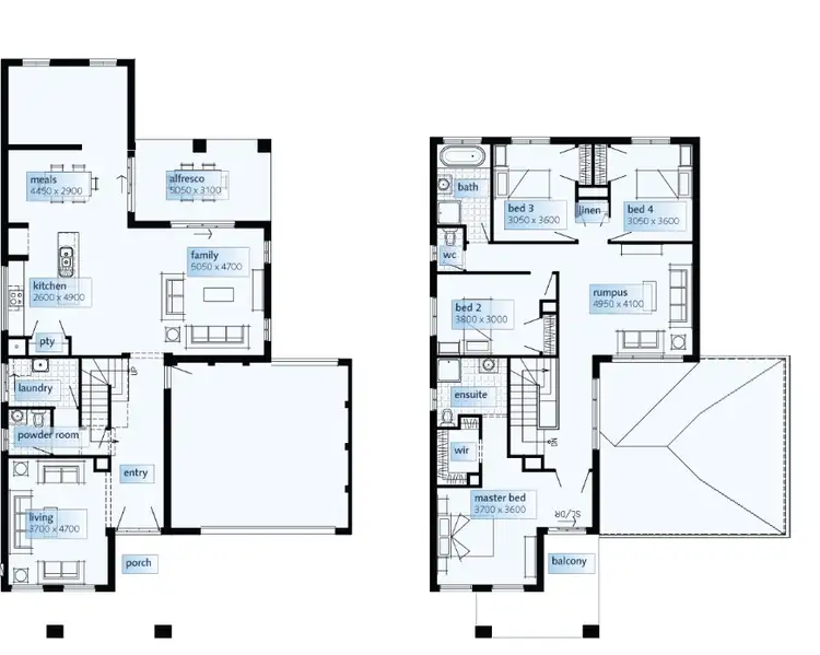 Floorplan of Homely house listing, 42 Otago Loop, Caroline Springs VIC 3023