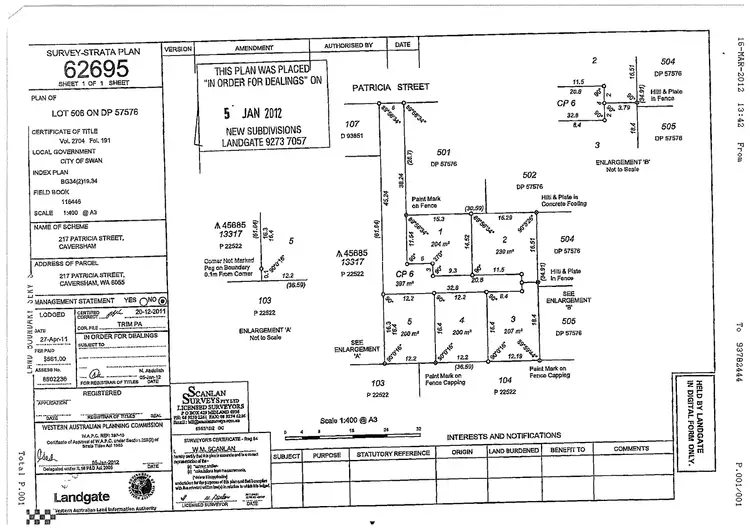 Floorplan of Homely land listing, 217 Patricia Street, Caversham WA 6055