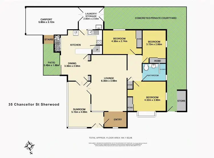 Floorplan of Homely house listing, 35 Chancellor St, Sherwood QLD 4075