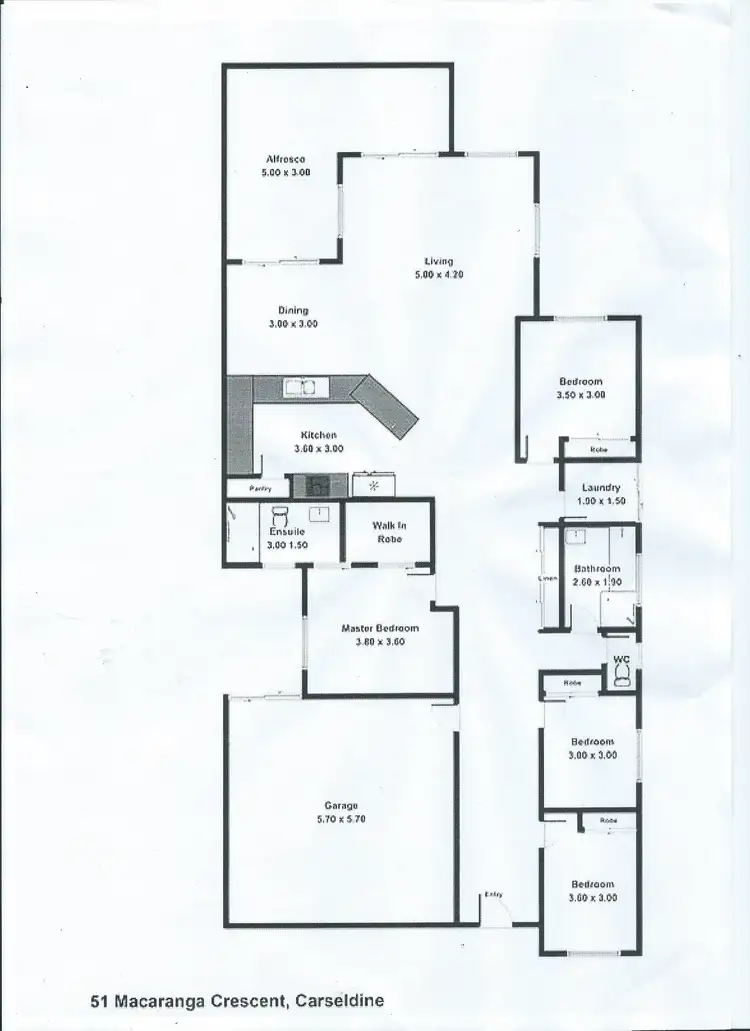 Floorplan of Homely house listing, 51 Macaranga Crescent, Carseldine QLD 4034