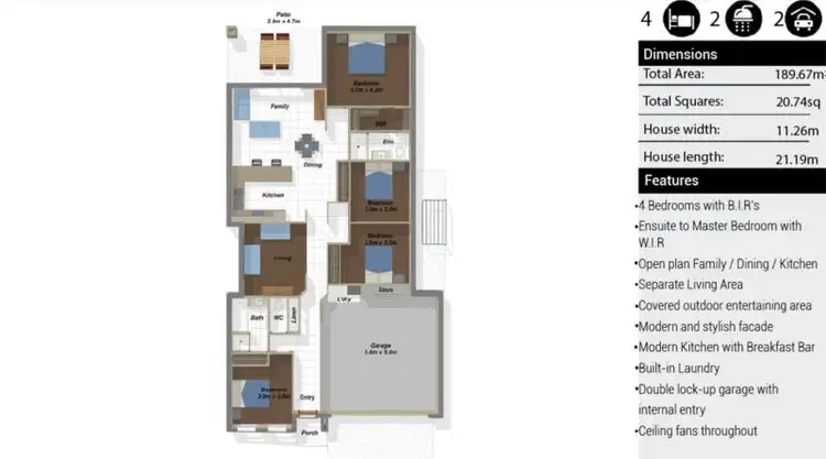 Floorplan of Homely house listing, Lot 110 New Rd, Pimpama QLD 4209