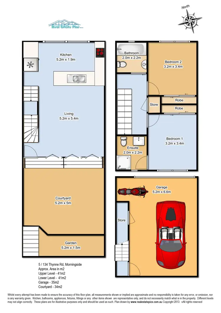 Floorplan of Homely townhouse listing, 5/130 Belgrave Street, Morningside QLD 4170