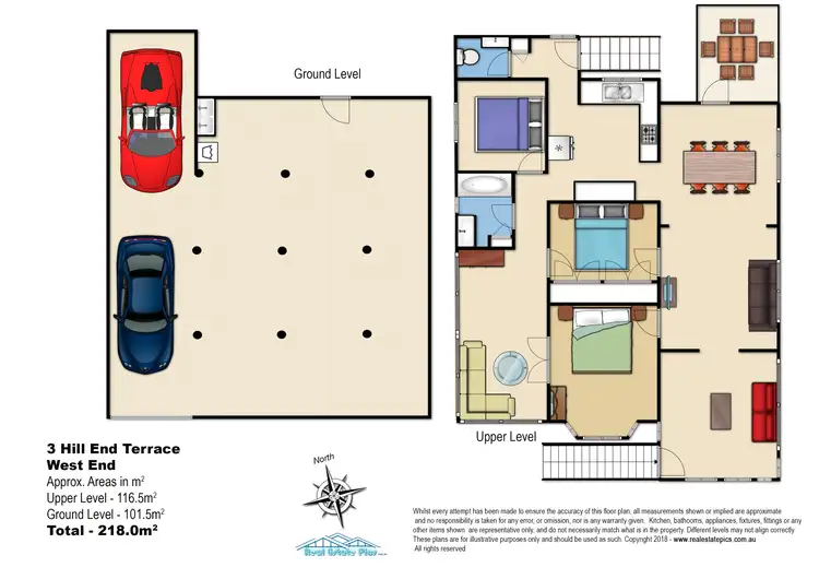 Floorplan of Homely house listing, 3 Hill End Terrace, West End QLD 4101