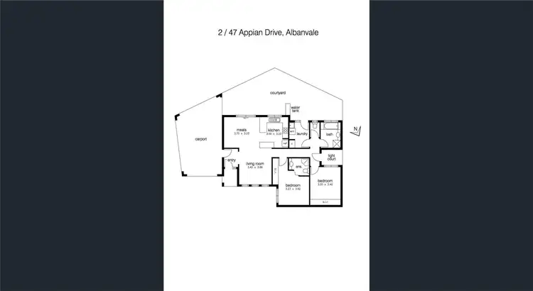 Floorplan of Homely land listing, 2/47 Appian Drive, Albanvale VIC 3021