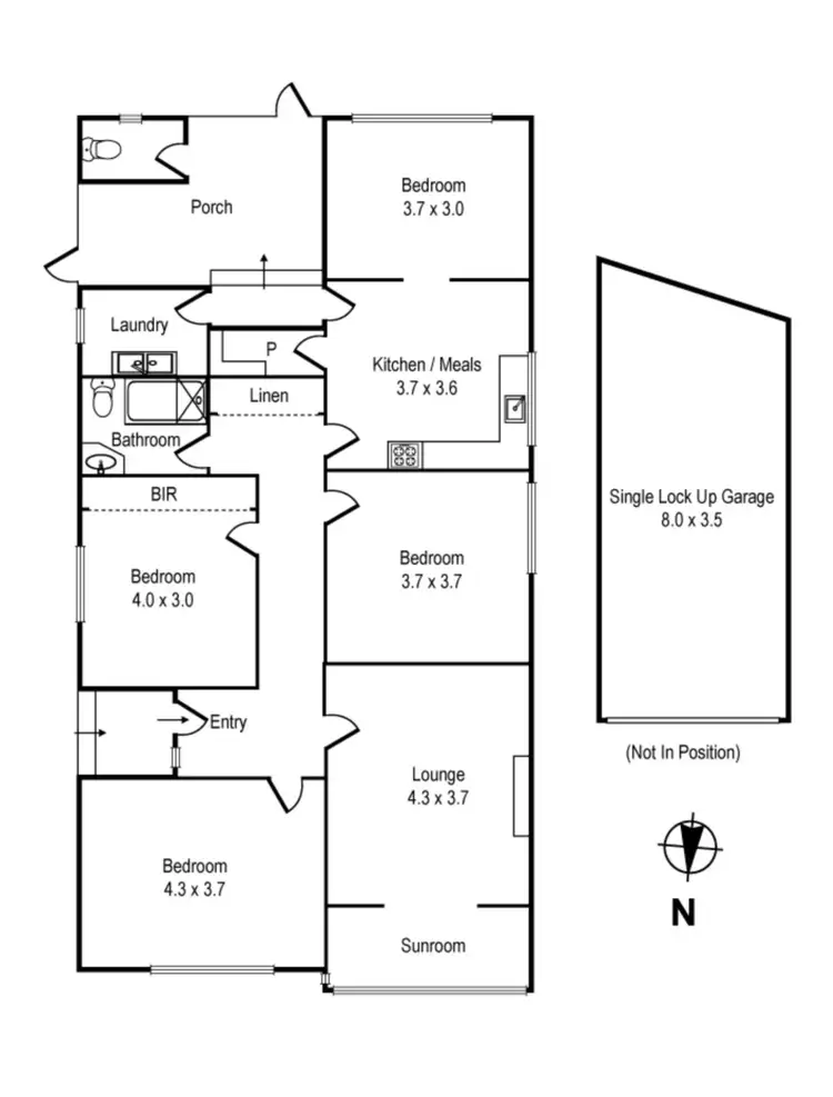Floorplan of Homely house listing, 1460 Dandenong Road, Oakleigh VIC 3166