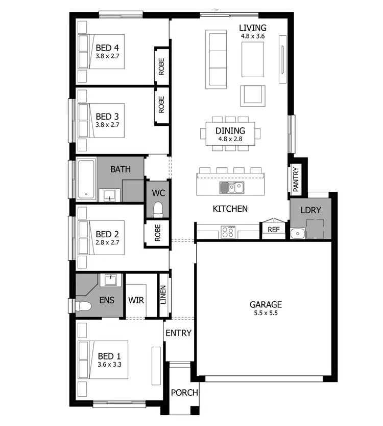 Floorplan of Homely house listing, Lot 01033 Proposed Rd (Menagle Park), Menangle NSW 2568