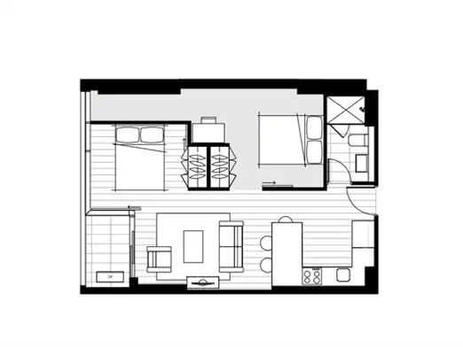 Floorplan of Homely apartment listing, 4304/38 Rose Lane, Melbourne VIC 3000