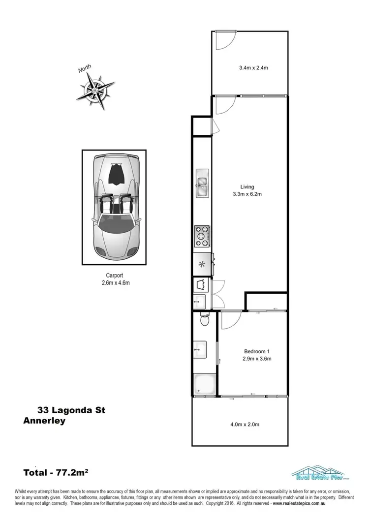 Floorplan of Homely apartment listing, 55/33 Lagonda Street, Annerley QLD 4103