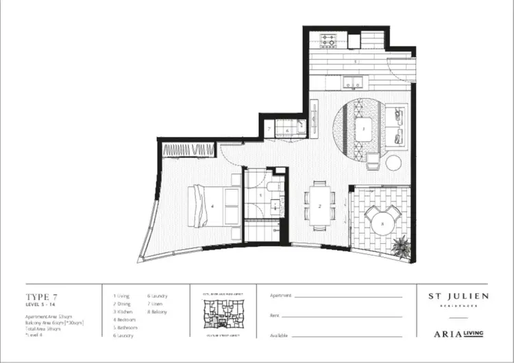 Floorplan of Homely unit listing, 907/234 Vulture Street, South Brisbane QLD 4101