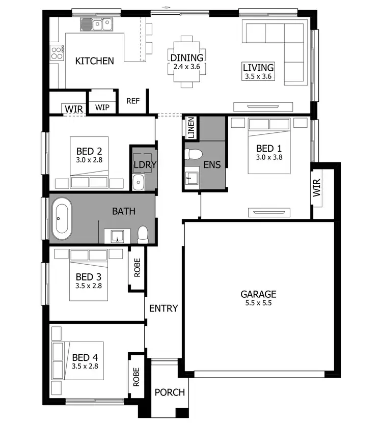 Floorplan of Homely house listing, Lot 101 White Fig Drive (The Glades), Glenning Valley NSW 2261