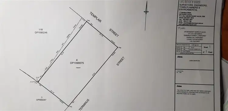 Floorplan of Homely land listing, 6 Templar Street, Lyndhurst NSW 2797