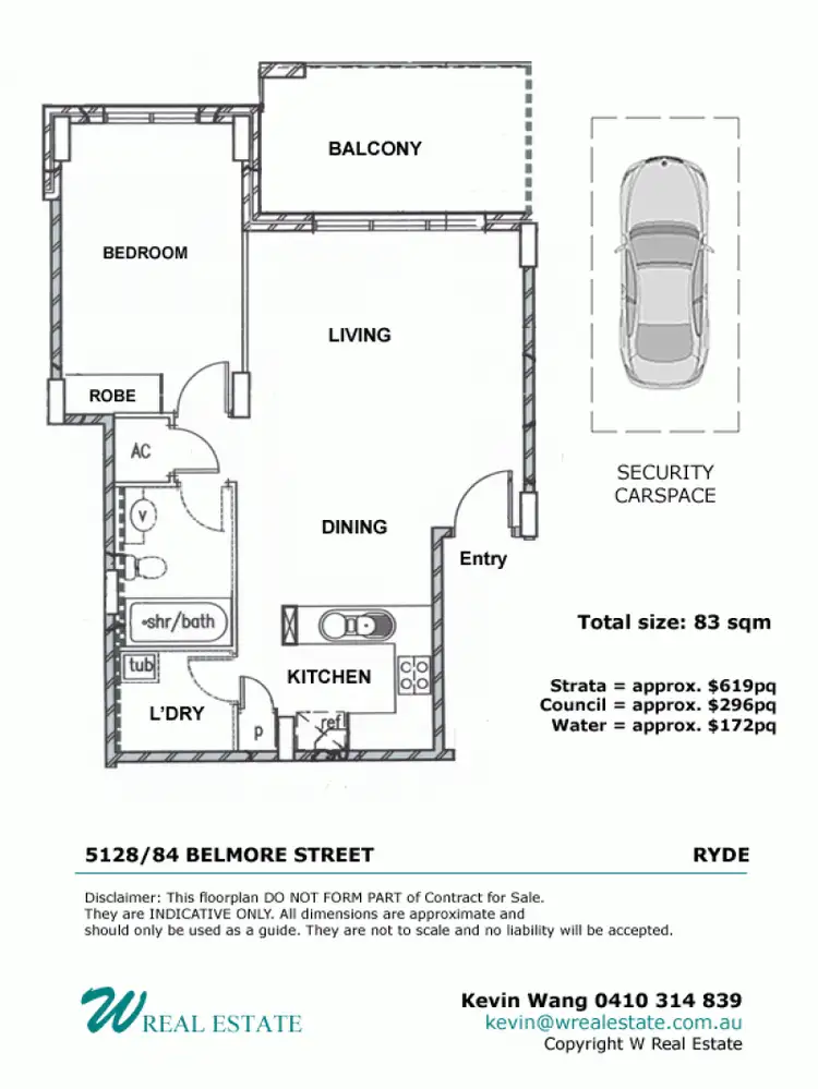 Floorplan of Homely apartment listing, 5128/84 Belmore St, Ryde NSW 2112
