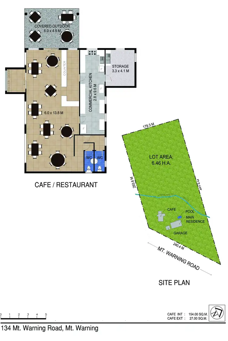Floorplan of Homely rural property listing, 134 Mt Warning Rd, Uki NSW 2484