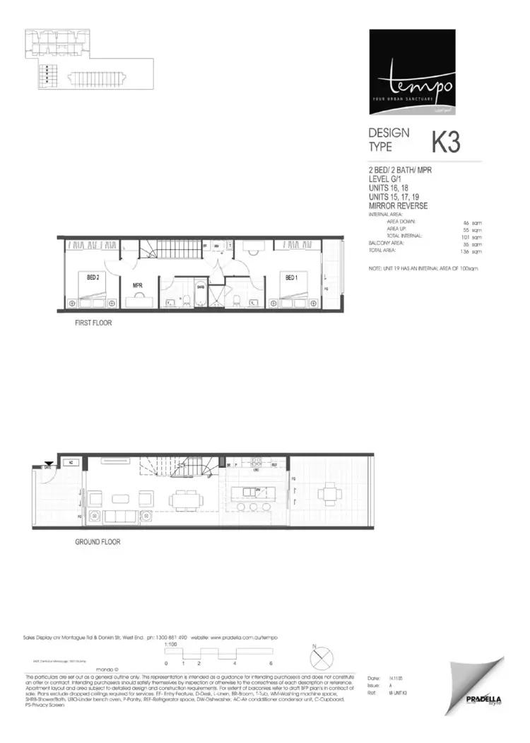 Floorplan of Homely townhouse listing, 17/20 Anthony Street, West End QLD 4101