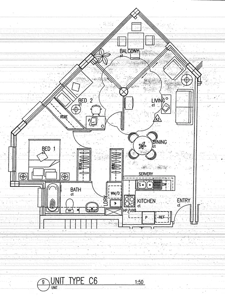 Floorplan of Homely apartment listing, 105/5 Edmondstone Street, South Brisbane QLD 4101