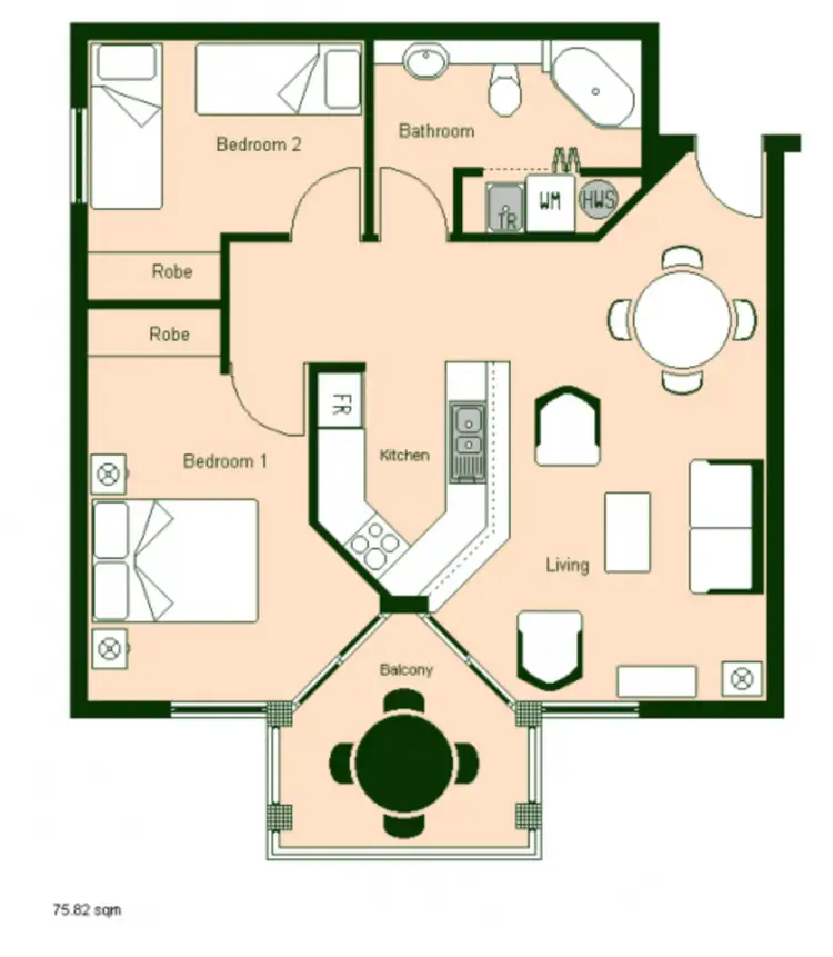 Floorplan of Homely apartment listing, 22/294-298 Sheridan Street, Cairns North QLD 4870