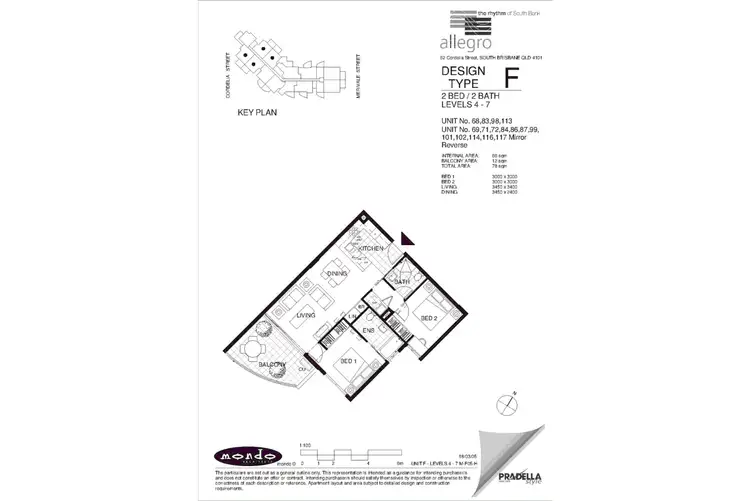 Floorplan of Homely apartment listing, 102/62 Cordelia Street, South Brisbane QLD 4101