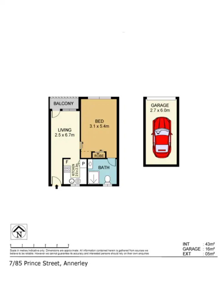 Floorplan of Homely unit listing, 7/85 Prince Street, Annerley QLD 4103