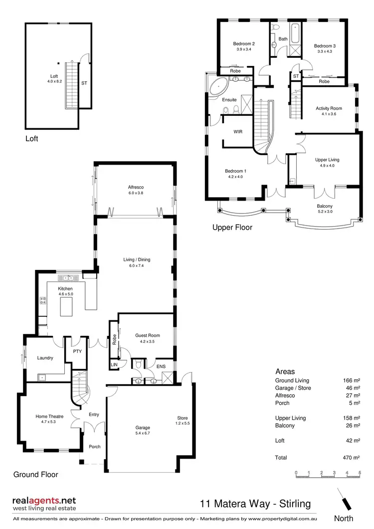 Floorplan of Homely house listing, 11 Matera Way, Stirling WA 6021