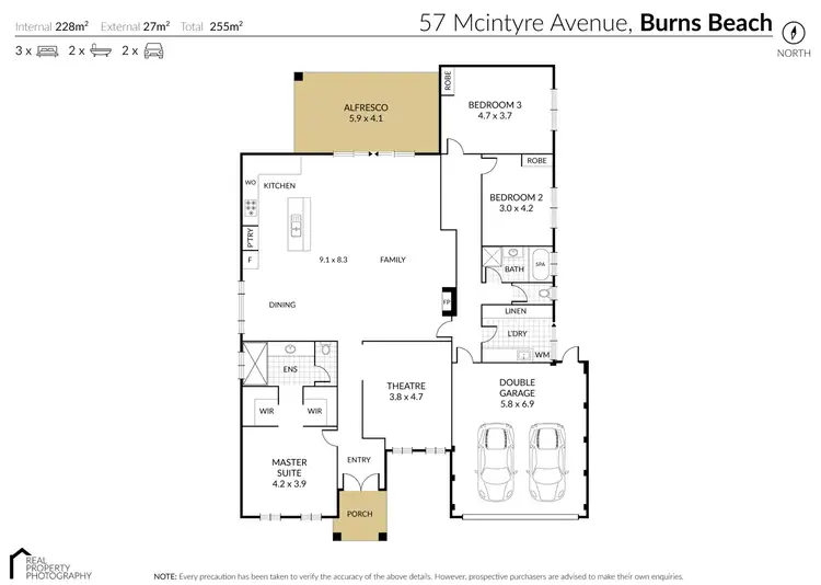 Floorplan of Homely house listing, 57 McIntyre Avenue, Burns Beach WA 6028