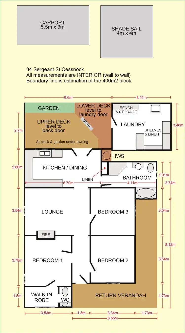 Floorplan of Homely house listing, 34 Sergeant Street, Cessnock NSW 2325