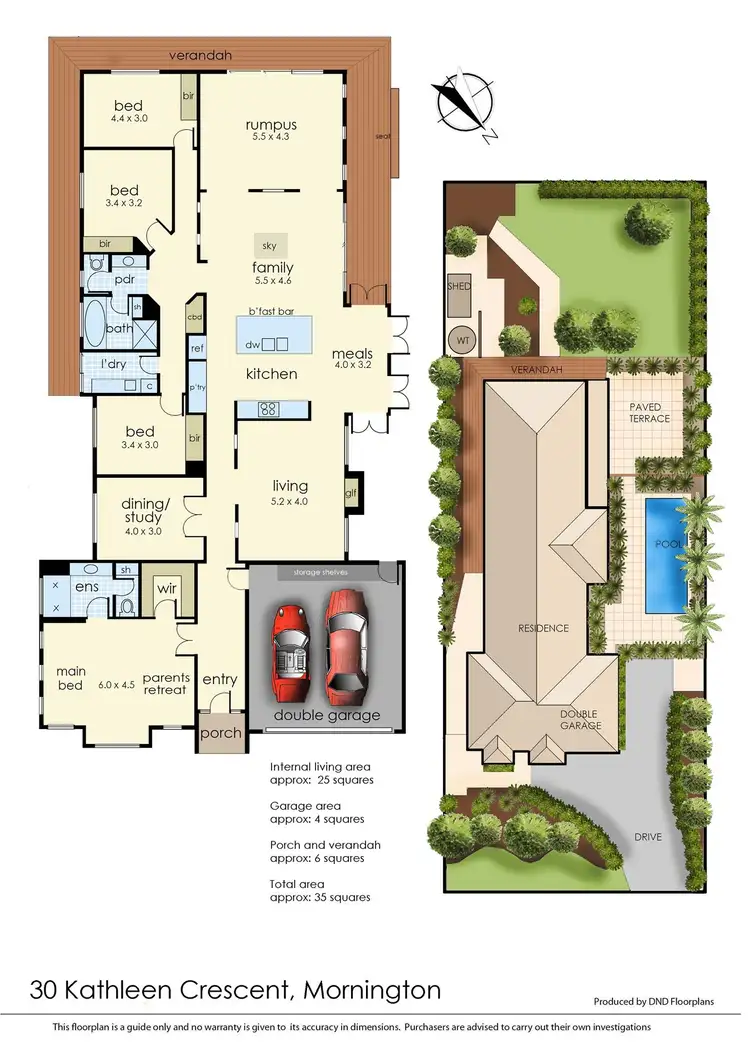 Floorplan of Homely house listing, 30 Kathleen Crescent, Mornington VIC 3931
