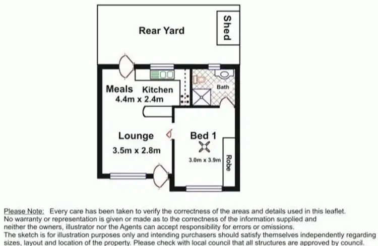 Floorplan of Homely unit listing, 6/3 Atkell Avenue, Campbelltown SA 5074