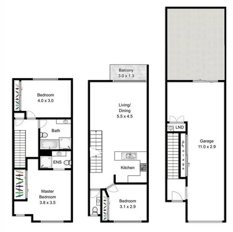 Floorplan of Homely townhouse listing, 4/10 Radiant Street, Taigum QLD 4018
