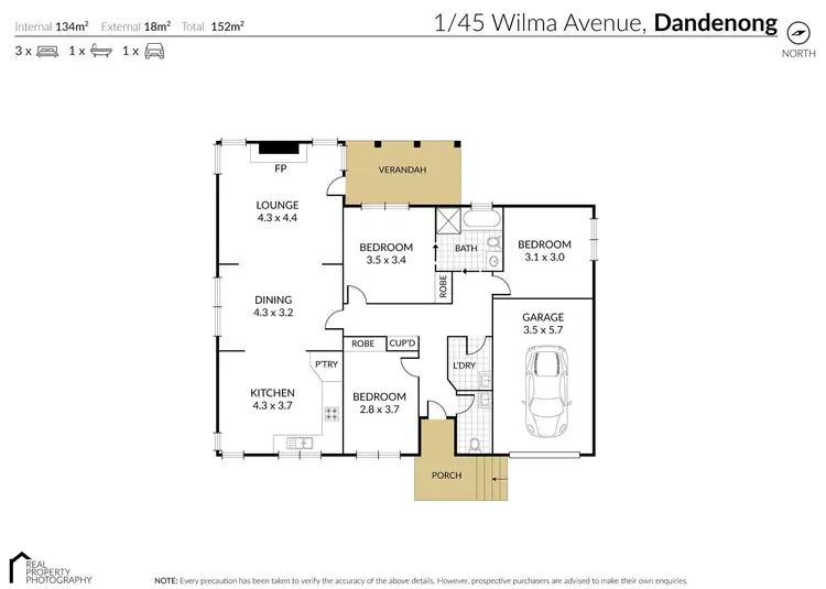 Floorplan of Homely unit listing, 1/45 Wilma Avenue, Dandenong VIC 3175