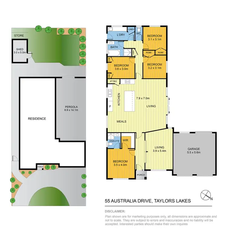 Floorplan of Homely house listing, 55 Australia Drive, Taylors Lakes VIC 3038