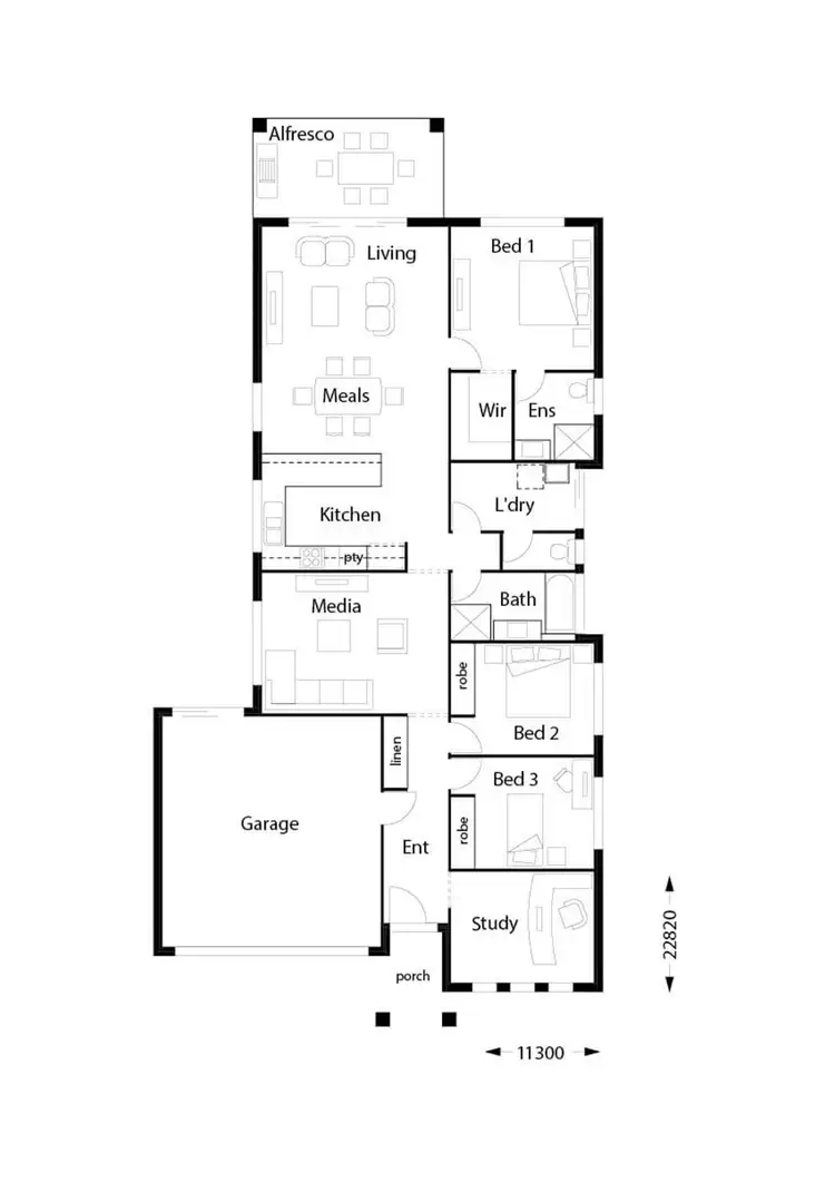 Floorplan of Homely house listing, 9 Bowerbird Place, Calamvale QLD 4116