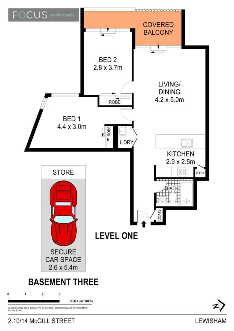 Floorplan of Homely apartment listing, 2.10/14 McGill Street, Lewisham NSW 2049