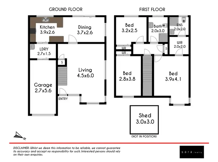 Floorplan of Homely semi-detached listing, 77B Thomas Wilkinson Avenue, Dural NSW 2158