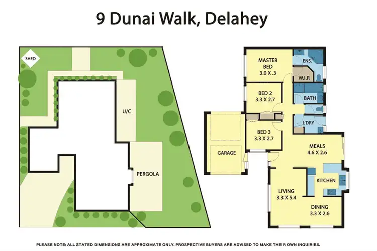Floorplan of Homely house listing, 9 Dunai Walk, Delahey VIC 3037