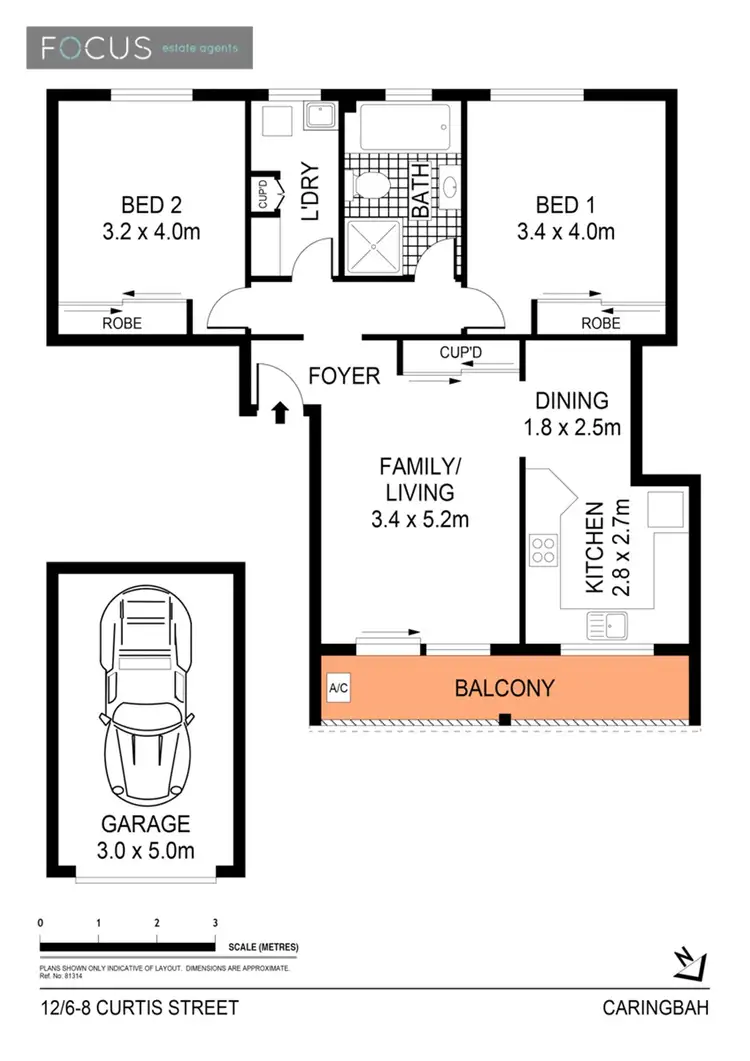 Floorplan of Homely apartment listing, 12/6-8 Curtis Street, Caringbah NSW 2229